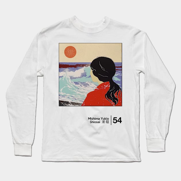 Yukio Mishima - Shiosai - Minimal Style Graphic Artwork Long Sleeve T-Shirt by saudade